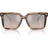 Brown Horn/Brown Gradient Black Mirrored