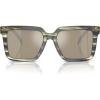 imageMichael Kors Mens Mk2217u Abruzzo Universal Fit Square SunglassesOlive HornOlive Green Mirrored