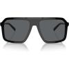 imageMichael Kors Mens Mk2218u Murren Universal Fit Square SunglassesBlackDark Grey Solid