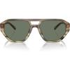 imageMichael Kors Mens Mk2219u Zurich Universal Fit Aviator SunglassesOlive TortoiseGreen Solid