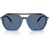 imageMichael Kors Mens Mk2251u Jackson Hole Universal Fit Aviator SunglassesGrey GradientBlue Solid