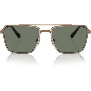 imageMichael Kors Mens Mk1154 Blue Ridge Square SunglassesShiny GoldGreen Solid