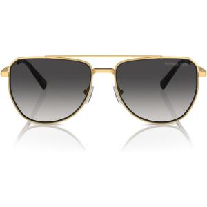 imageMichael Kors Mens Mk1155 Whistler Aviator SunglassesShiny GoldLight Grey Gradient