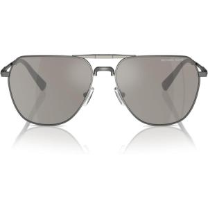 imageMichael Kors Mens Mk1156 Keswick Aviator SunglassesShiny GunmetalSilver Mirrored