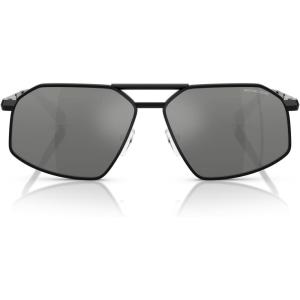 imageMichael Kors Mens Mk1167 Mar Vista Hexagonal SunglassesBlack ShinySilver Mirrored Gradient