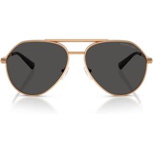 imageMichael Kors Mens Mk1168 Brentwood Aviator SunglassesBeige GoldDark Grey Solid