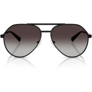 imageMichael Kors Mens Mk1168 Brentwood Aviator SunglassesBlack ShinyDark Grey Gradient