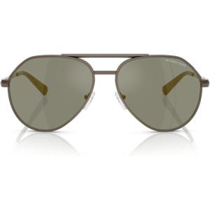 imageMichael Kors Mens Mk1168 Brentwood Aviator SunglassesMatte HuskOlive Mirrored