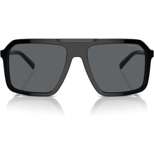 imageMichael Kors Mens Mk2218u Murren Universal Fit Square SunglassesBlackDark Grey Solid