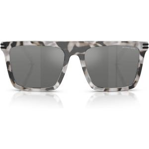imageMichael Kors Mens Mk2249u Edgewater Universal Fit Square SunglassesGrey TortoiseGrey Mirrored Silver Gradient