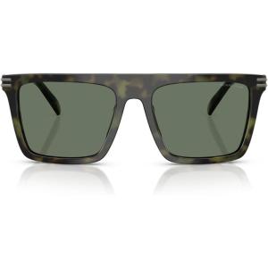 imageMichael Kors Mens Mk2249u Edgewater Universal Fit Square SunglassesOlive TortoiseGreen Solid