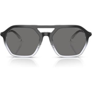 imageMichael Kors Mens Mk2251u Jackson Hole Universal Fit Aviator SunglassesBlack Clear GradientDark Grey Solid Polarized