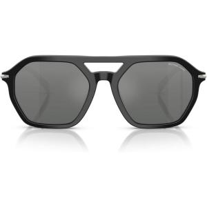 imageMichael Kors Mens Mk2251u Jackson Hole Universal Fit Aviator SunglassesBlackSilver Mirrored Gradient