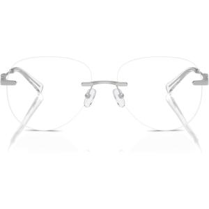 imageMichael Kors Womens Mk3077 Kyoto Round Prescription Eyewear FramesShiny SilverDemo Lens