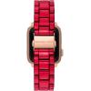 imageMichael Kors Band for Apple Watch Stainless Steel Smart Watch Bands for Women Compatible with Apple Watch 38mm 40mm 41mmRed  Rose
