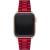 imageMichael Kors Band for Apple Watch Stainless Steel Smart Watch Bands for Women Compatible with Apple Watch 38mm 40mm 41mmRed  Rose