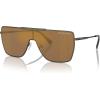 imageMichael Kors Mens Mk1152 Snowmass Rectangular SunglassesMatte HuskGold Mirrored