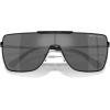 imageMichael Kors Mens Mk1152 Snowmass Rectangular SunglassesShiny BlackDark Grey Mirrored