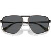 imageMichael Kors Mens Mk1153 Silverton Aviator SunglassesShiny BlackDark Grey Solid