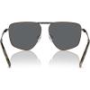 imageMichael Kors Mens Mk1153 Silverton Aviator SunglassesShiny BlackDark Grey Solid