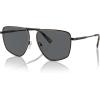 imageMichael Kors Mens Mk1153 Silverton Aviator SunglassesShiny BlackDark Grey Solid