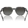 imageMichael Kors Mens Mk2216u Eger Universal Fit Round SunglassesBlack HornGrey Mirrored Gradient