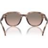 imageMichael Kors Mens Mk2216u Eger Universal Fit Round SunglassesBrown HornBrown Gradient Black Mirrored
