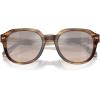 imageMichael Kors Mens Mk2216u Eger Universal Fit Round SunglassesBrown HornBrown Gradient Black Mirrored