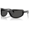 imageMichael Kors Mens Mk2226 Zion Rectangular SunglassesBlackDark Grey Solid
