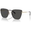 imageMichael Kors Womens MK1143D Fuji Cat Eye Sunglasses Light GoldDark Grey Solid 61 mm