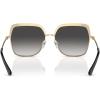 imageMichael Kors Womens Mk1141 Greenpoint Square SunglassesLight GoldBlack InsertGrey Gradient