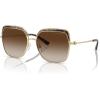 imageMichael Kors Womens Mk1141 Greenpoint Square SunglassesLight GoldDark Tortoise InsertBrown Gradient