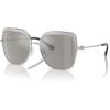 imageMichael Kors Womens Mk1141 Greenpoint Square SunglassesSilverCrystal InsertSilver Mirrored