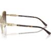 imageMichael Kors Womens Mk1144b Catalonia Cat Eye SunglassesShiny Light GoldBrown Gradient