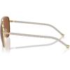 imageMichael Kors Womens Mk1146 Portugal Aviator SunglassesShiny Light Gold Brown Solid
