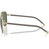 imageMichael Kors Womens Mk1146 Portugal Aviator SunglassesShiny Light Gold Green Solid