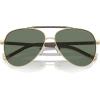 imageMichael Kors Womens Mk1146 Portugal Aviator SunglassesShiny Light Gold Green Solid