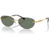imageMichael Kors Womens Mk1151 Manchester Oval SunglassesGreen SolidGreen Solid