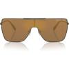 imageMichael Kors Mens Mk1152 Snowmass Rectangular SunglassesMatte HuskGold Mirrored