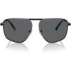 imageMichael Kors Mens Mk1153 Silverton Aviator SunglassesShiny BlackDark Grey Solid