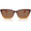 Amber Gradient/Brown Solid