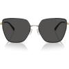 imageMichael Kors Womens MK1143D Fuji Cat Eye Sunglasses Light GoldDark Grey Solid 61 mm