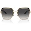 imageMichael Kors Womens Mk1141 Greenpoint Square SunglassesLight GoldBlack InsertGrey Gradient