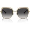 imageMichael Kors Womens Mk1141 Greenpoint Square SunglassesLight GoldCrystal InsertGrey Gradient
