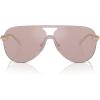 imageMichael Kors Womens Mk1149 Cyprus Aviator SunglassesPink Solid Back MirroredPink Solid Back Mirrored