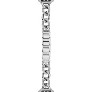 imageMichael Kors Band for Apple Watch Stainless Steel Smart Watch Bands for Women Compatible with Apple Watch 38mm 40mm 41mm3845MM Silver Chain