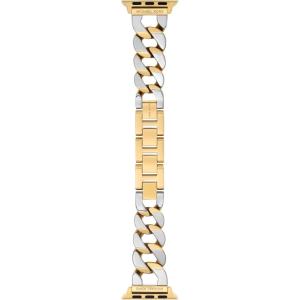 imageMichael Kors Band for Apple Watch Stainless Steel Smart Watch Bands for Women Compatible with Apple Watch 38mm 40mm 41mmBlackSilver Chain