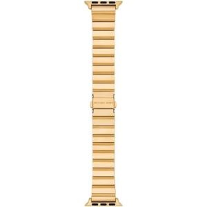 imageMichael Kors Band for Apple Watch Stainless Steel Smart Watch Bands for Women Compatible with Apple Watch 38mm 40mm 41mmGold Link
