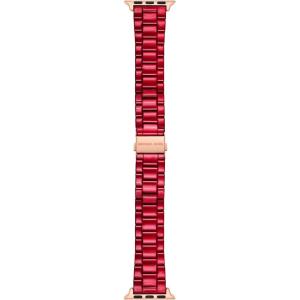 imageMichael Kors Band for Apple Watch Stainless Steel Smart Watch Bands for Women Compatible with Apple Watch 38mm 40mm 41mmRed  Rose