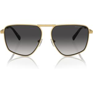 imageMichael Kors Mens Mk1153 Silverton Aviator SunglassesShiny GoldLight Grey Gradient